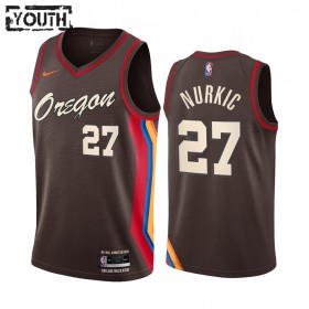 Dres Portland Trail Blazers Jusuf Nurkic 27 2020-21 City Edition Swingman - Dječji